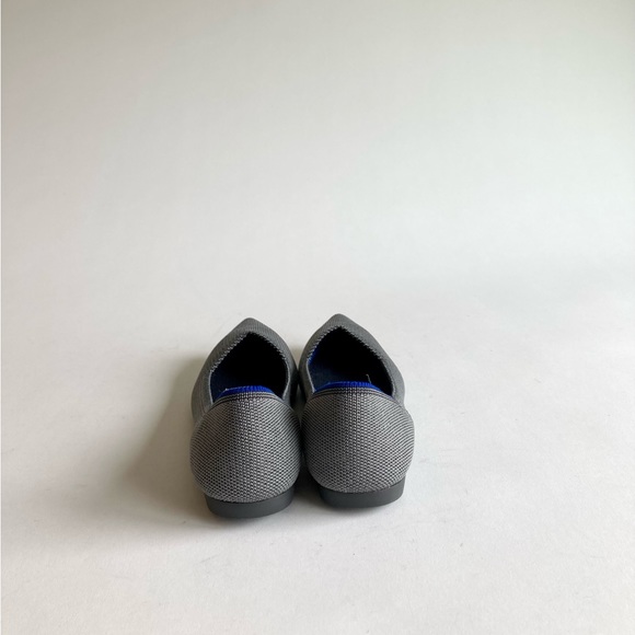 New Rothy’s Grey Blue Fabric Rubber Outsole Point Toe Loafers size 6 - Picture 11 of 15